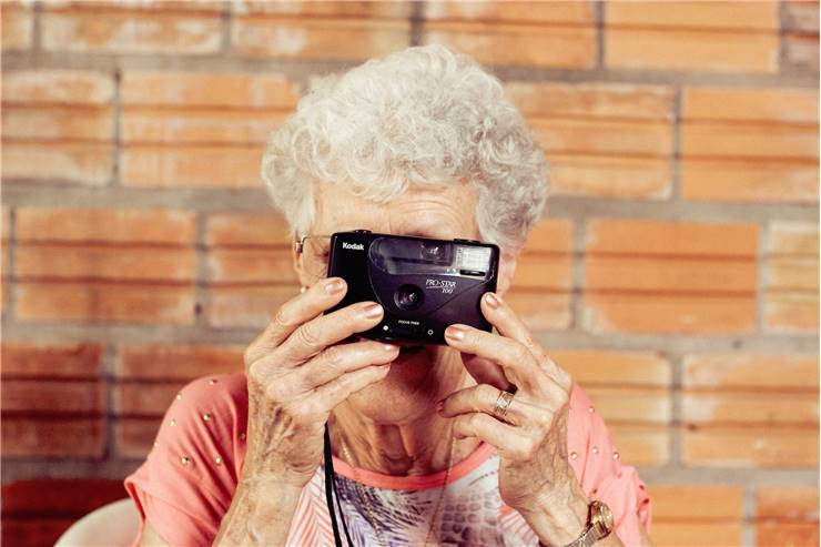 Seniors And Technology Devices